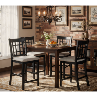 Sunvega Contemporary 18" Extendable Leaf Storage Table with Two-Tone Chalk Gray Finish