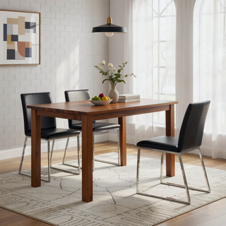 Sunvega Contemporary Stackable Barstools with Upholstered Padded Seat Set of 2