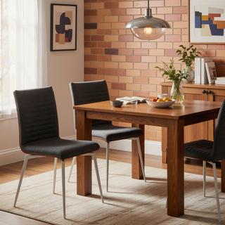 Sunvega Contemporary Swivel Dining Chairs with Walnut Wood Back and Green Fabric