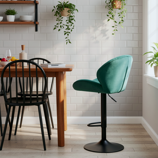 Sunvega Adjustable Bar Stools Set of 2 with Back and Footrest for Kitchen Pub