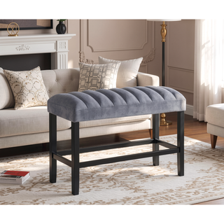 Sunvega Transitional Dining Table with Faux White Marble Top and Black Wood Base