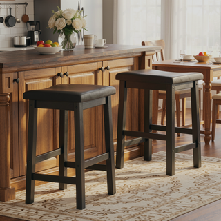 Sunvega 24 Inch Saddle Counter Stool for Your Serving Area and Entertaining