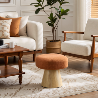 Sunvega Fully Assembled Upholstered Dining Bench with Wood Legs and Non-Slip Pads