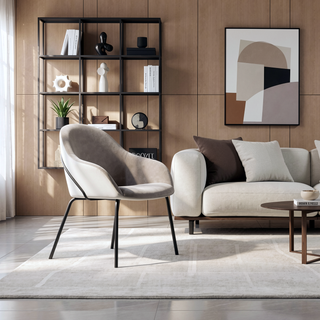 Sunvega Modern Upholstered Leatherette Dining Chair with Gold Steel Frame