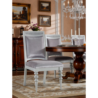 Sunvega Extendable Dining Table with Removable Leaf and Sparkling Rhinestone Inlays