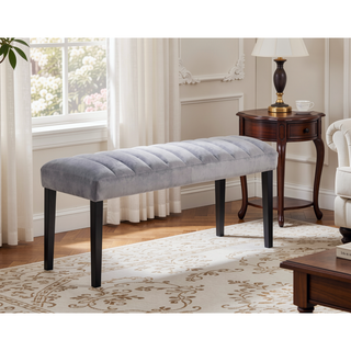 Sunvega Transitional Dining Table with Faux White Marble Top and Black Wood Base