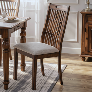 Sunvega 45.7-inch Round Dining Table with Storage Shelf in Modern Farmhouse Style