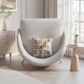 Sunvega Modern Upholstered Leatherette Dining Chair with Gold Steel Frame