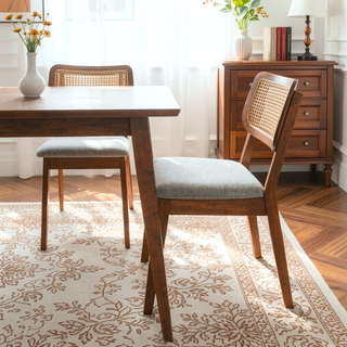 Sunvega Orange Velvet Dining Chair Set of 2 with Armless Design and Solid Wood Frame