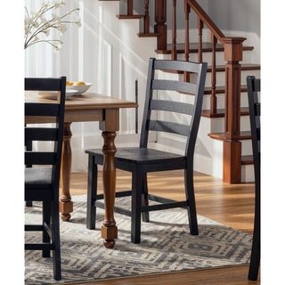 Sunvega White Finish Farmhouse Aesthetic Dining Table Seating for 6