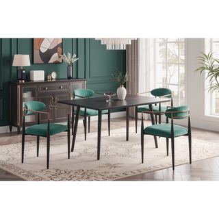 Sunvega Modern Contemporary White Sintered Stone Top Stylish Dining Table