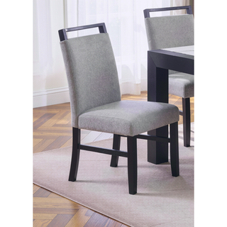 Sunvega Modern Charcoal Upholstered Dining Bench with Soft Fabric and Wooden Legs