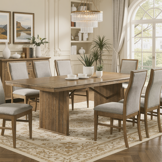 Sunvega Barley Upholstered Dining Side Chair with Ergonomic Backrest and Foam-Padded Seat