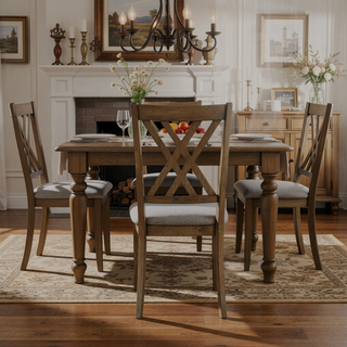 Sunvega Amador Grey Dining Bench with Contemporary Fabric Upholstery and Block Legs