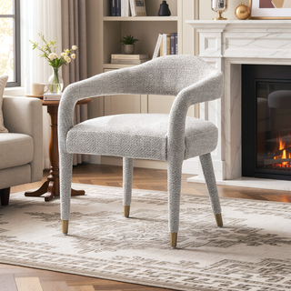 Sunvega Mid-Century Modern Accent Chair with Upholstered Legs for Living Room