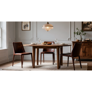 Sunvega Modern Gray Leatherette Upholstered Dining Chairs Set of 2