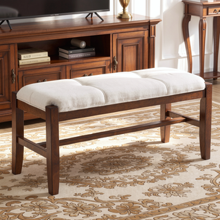 Sunvega 4 Piece Dining Table Set with 2 Upholstered Chairs and 1 Bench