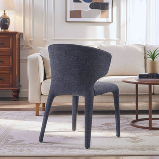 Sunvega Mid-Century Modern Dining Chairs Set of 2 with Faux Leather Upholstery