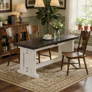 Sunvega Sturdy Mahogany and Mindi Wood Side Dining Bench with Plank Seat