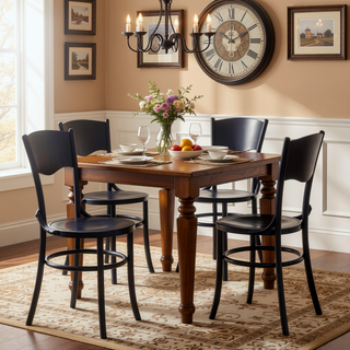 Sunvega Solid Wood Dining Chairs Set of 2 Fully Assembled for Dining Room and Living Room