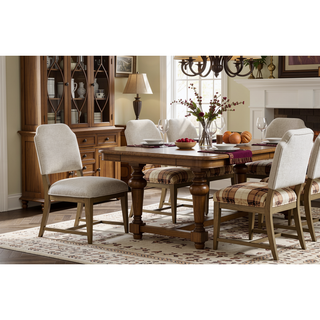 Sunvega Almond Upholstered Dining Chair with Shaped Backrest and Web Seating