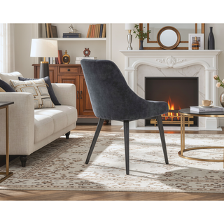 Sunvega Set of 2 Fenshawe River Upholstered Dining Chairs with Acacia Wood Legs