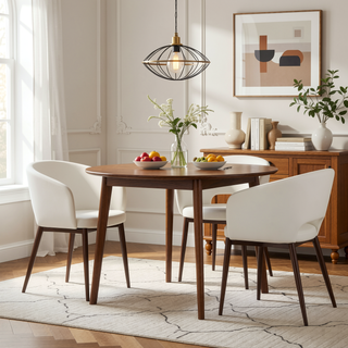 Sunvega Contemporary Faux Leather Chair with Cut Out Design and Metal Legs