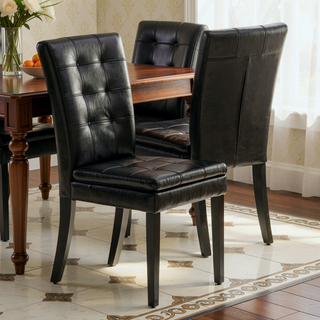 Sunvega Bonded Leather Dining Chairs for Guest Seating Comfortable and Solidly Built