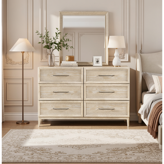Sunvega Light Brown Finish Contemporary Style 2-Drawer Bedside Table with Ball Bearing Glides