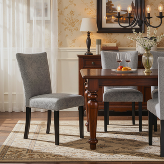Sunvega Contemporary Fabric Upholstery Dining Bench with Block Legs