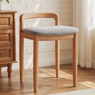 Sunvega 60cm Natural Wood Compact Dresser Bistro Table with Storage Drawer