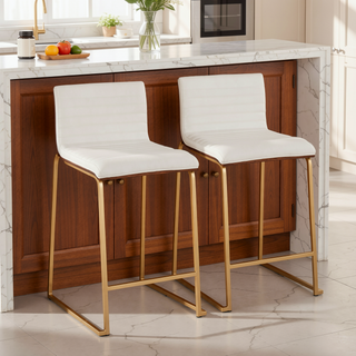 Sunvega Mason Mara Contemporary Fixed Height Counter Stool Set of Two