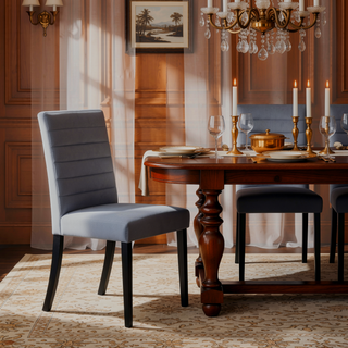 Sunvega Black Finish Dining Table with Wooden Top for 4 Seats