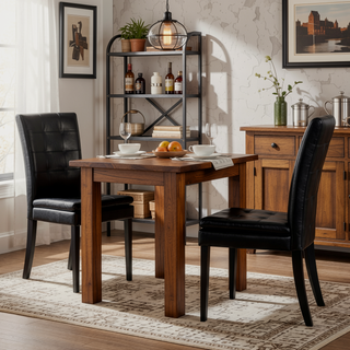Sunvega Bonded Leather Dining Chairs for Guest Seating Comfortable and Solidly Built