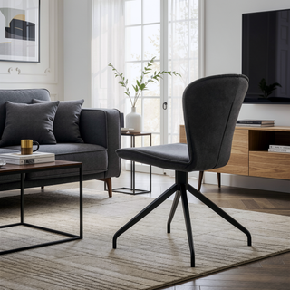 Sunvega Cyrine Modern Dining Room Accent Chairs Set of 2 with Faux Leather