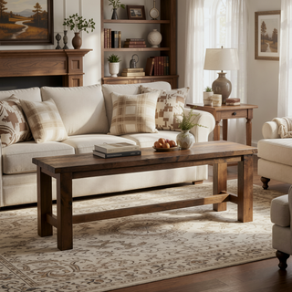 Sunvega Solid Rubber Wood Dining Chairs with Classic Transitional Design and Burnished Brown Finish