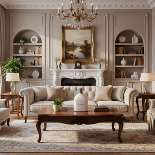 Sunvega Beige and Gold Tufted Cushion Stools with Square Design for Modern Interiors