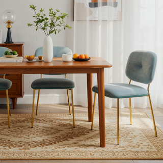 Sunvega Modern Bamboo Plywood Dining Table with Sleek Design for Contemporary Living