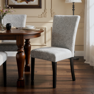 Sunvega Contemporary Fabric Upholstery Dining Bench with Block Legs