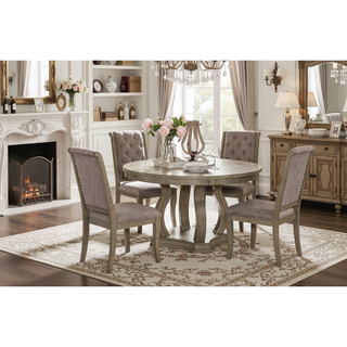 Sunvega Traditional Classic Style Side Chairs Set of 2 with Button-Tufted Back and Nailhead Trim