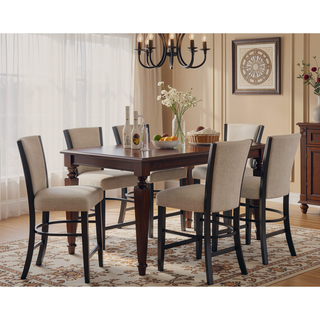 Sunvega Contemporary Glam Upholstered Dining Side Chair with Plush Gray Fabric