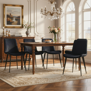 Sunvega PU Leather Dining Chairs with Ergonomic Design for Home and Office Use