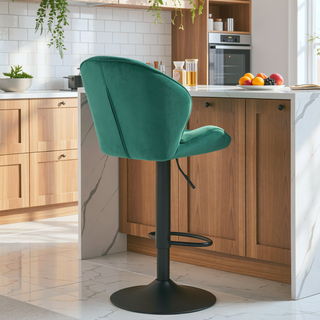 Sunvega Adjustable Bar Stools Set of 2 with Back and Footrest for Kitchen Pub