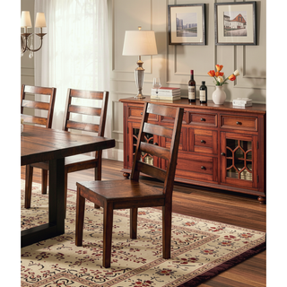 Sunvega Industrial U-Shape Metal Legs Walnut Black Finish Two Tone Design Bench