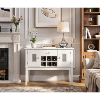 Sunvega Gray Velvet & White High Gloss Finish Side Chair with Wood Legs Set of 2