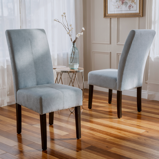 Sunvega Upholstered Accent Dining Chairs with T-Stitch Design Set of 2