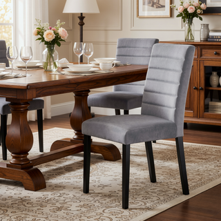Sunvega Black Finish Dining Table with Wooden Top for 4 Seats