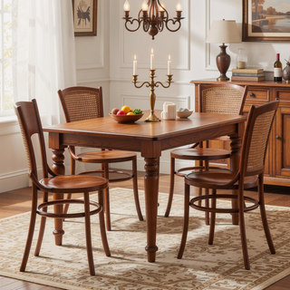 Sunvega Solid Wood Dining Chairs Set of 2 Fully Assembled for Dining Room and Living Room