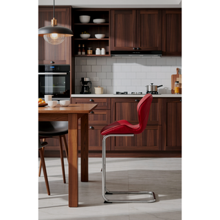 Sunvega 4-Piece White Bar Stool Set with Bucket Seats and Metal Footrest