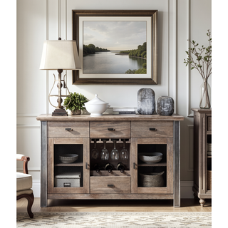 Sunvega Gorge Fabric and Oak Finish Side Chair with Padded Back and Seat Cushions
